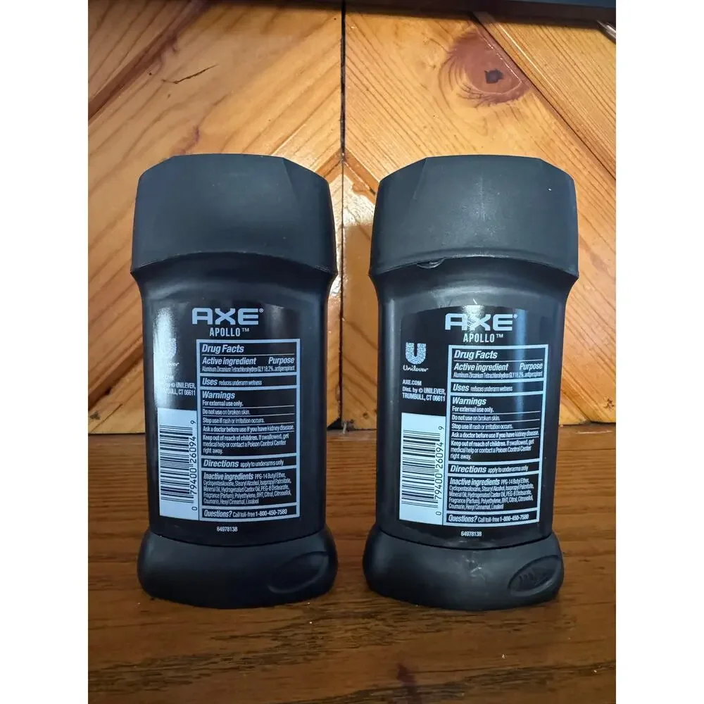 NEW AXE Apollo Antiperspirant Deodorant 48H Protection Lot Of 2 (Retail $13)